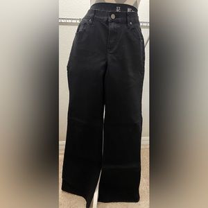 New York & Company low rise black flared jeans